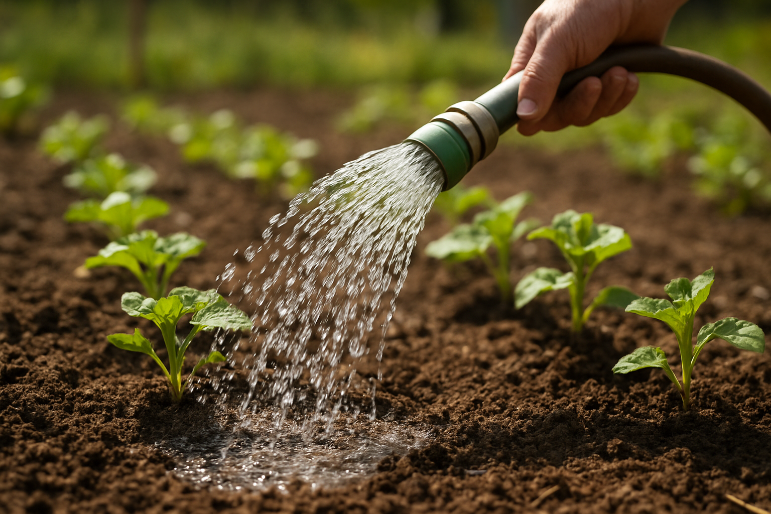 Porównanie zdrowej i przelanej rośliny w doniczce – ilustracja artykułu